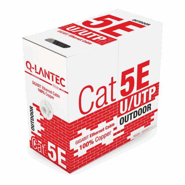 Kabel sieciowy U/UTP kat.5e 305m ZEWNĘTRZNY SUCHY