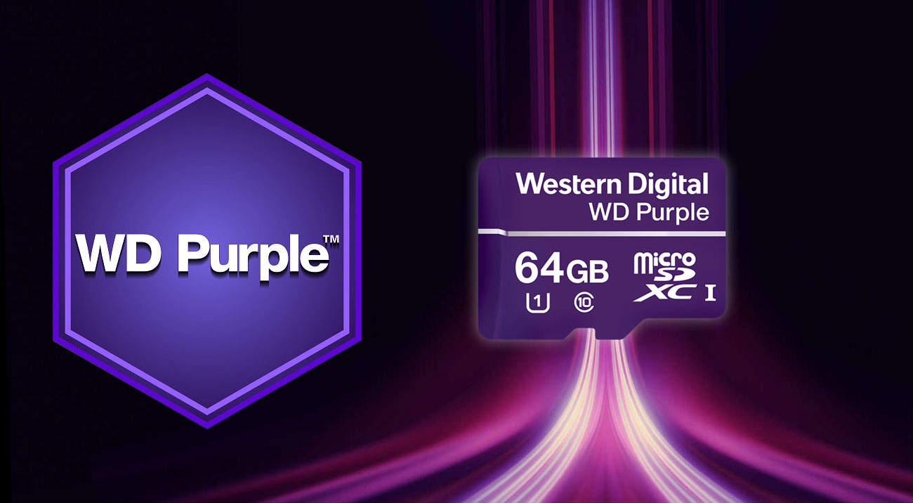 Karta pamięci WD Purple 64GB microSDXC – niezawodność w monitoringu wizyjnym