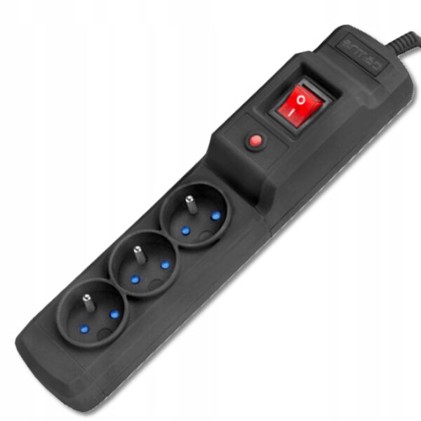 Listwa zasilająca ARMAC MULTI M3 1,5M czarny