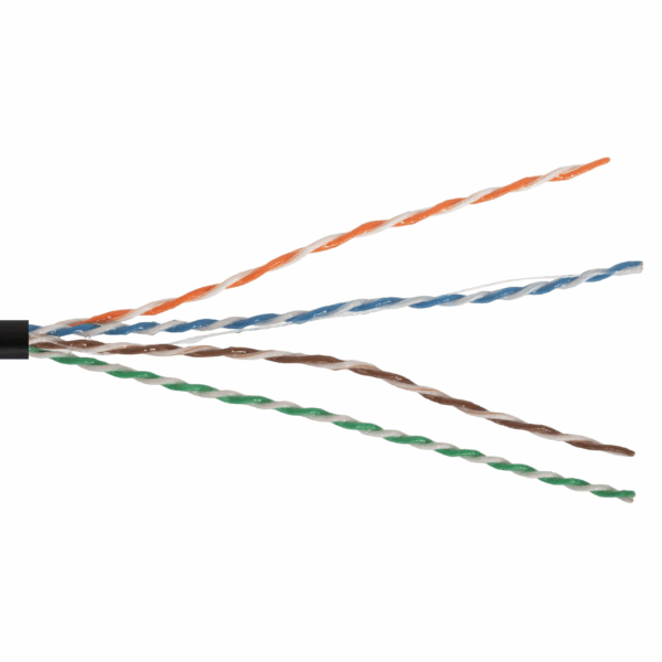 Kabel sieciowy U/UTP kat.5e zewnętrzny żelowany 1 metr