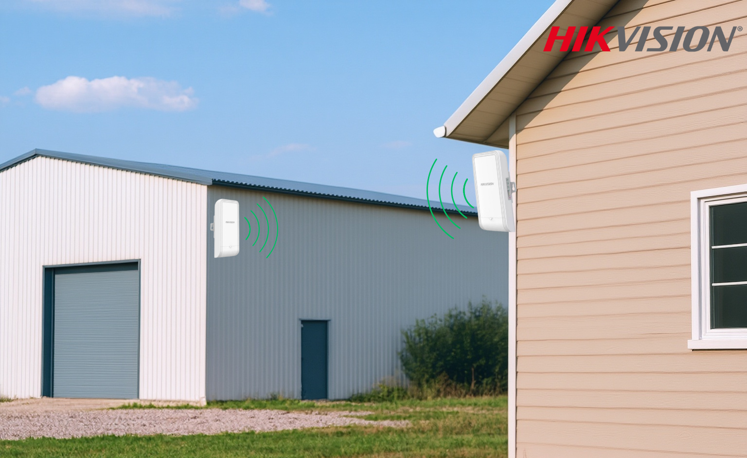 Most bezprzewodowy WiFi 300 Mb/s 1 km 2.4 GHz DS-3WF1000-EI-2N zestaw